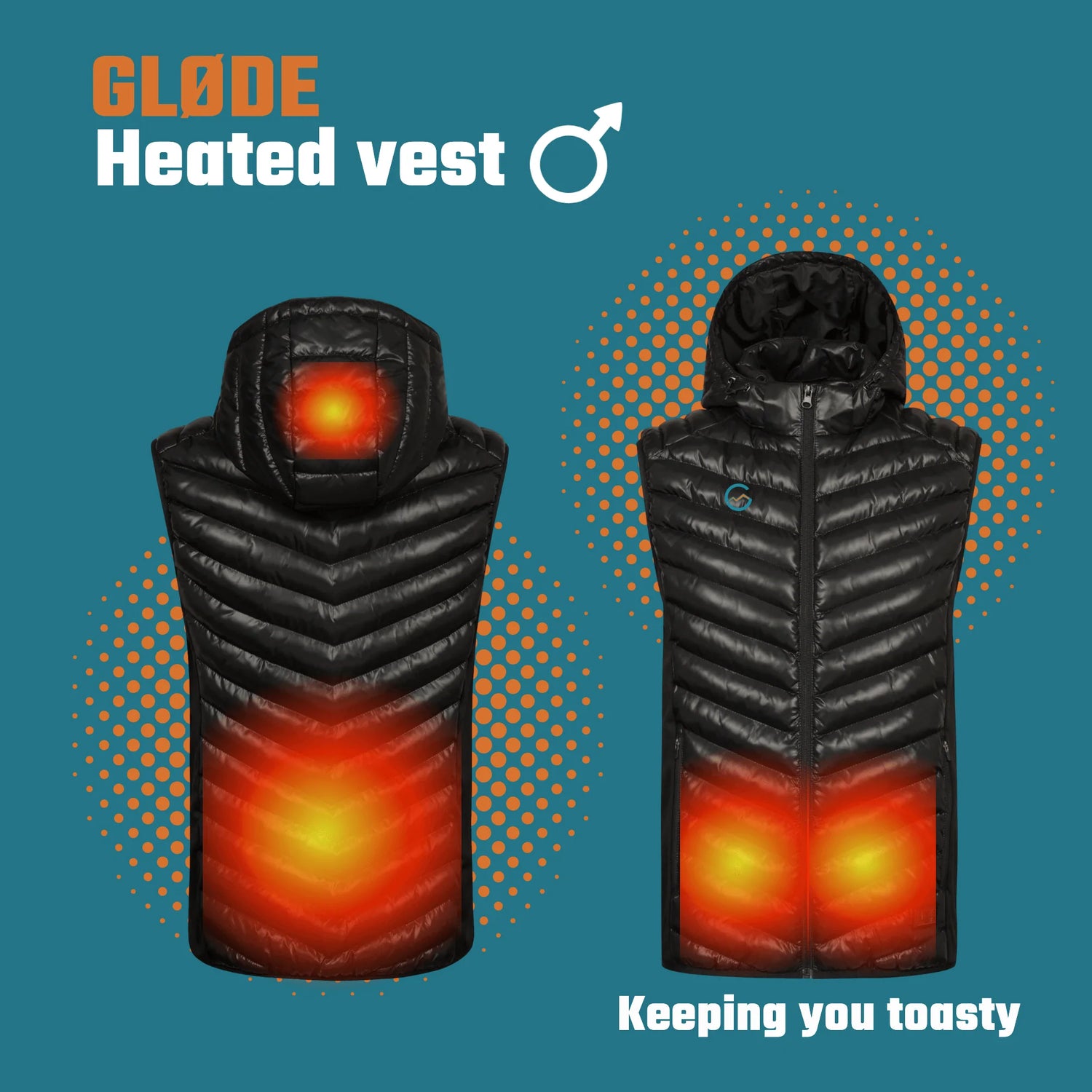 Glonme Heated Underwear for Men and Women Winter Warm 9 Areas